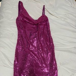 Hello Molly - Pink Sequin Dress
